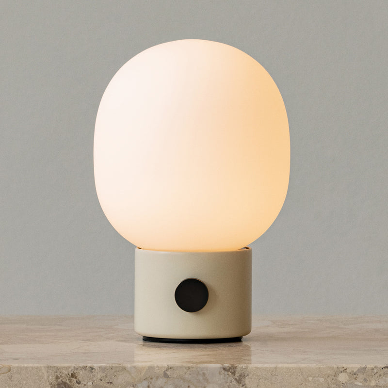 JWDA Table Lamp, Portable | Alabaster White