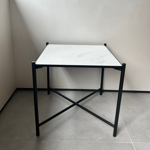 Handvärk Side Table | Black/White Marble