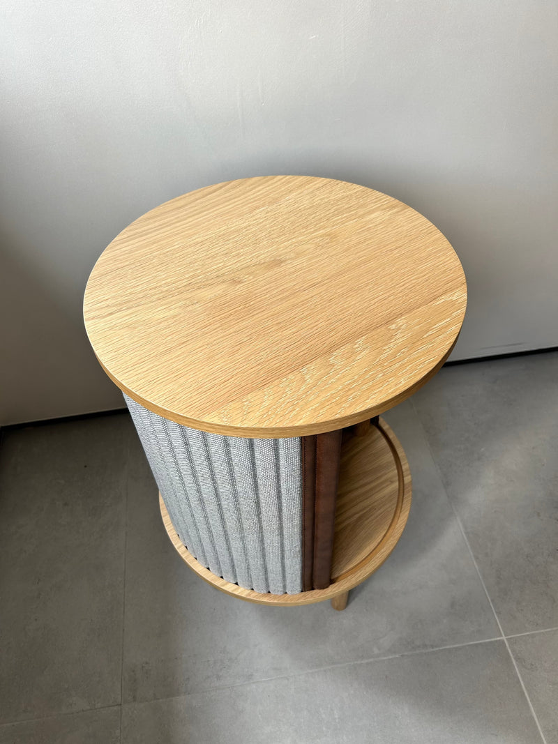 Audacious Side Table | Sterling/Oak