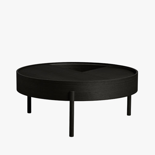Arc Coffee Table (89cm) | Black Ash