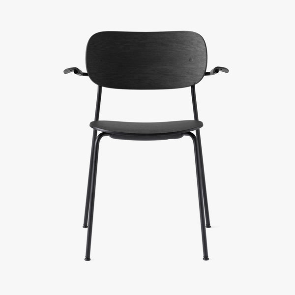 Co Chair w/Armrest | Black Oak