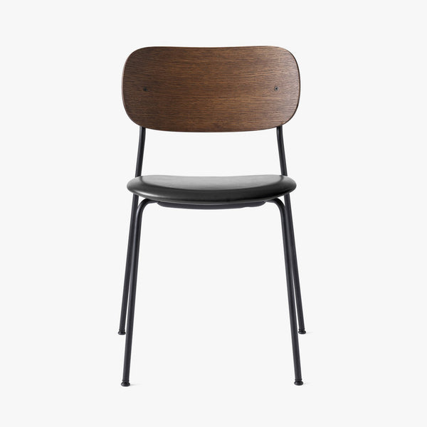 Co Chair | Dark Oak / Black Leather
