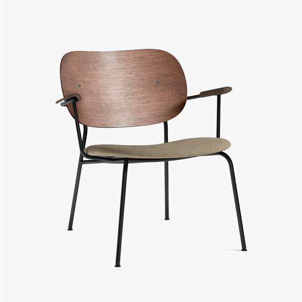 Co Lounge Chair | Dark Oak / Beige Fabric