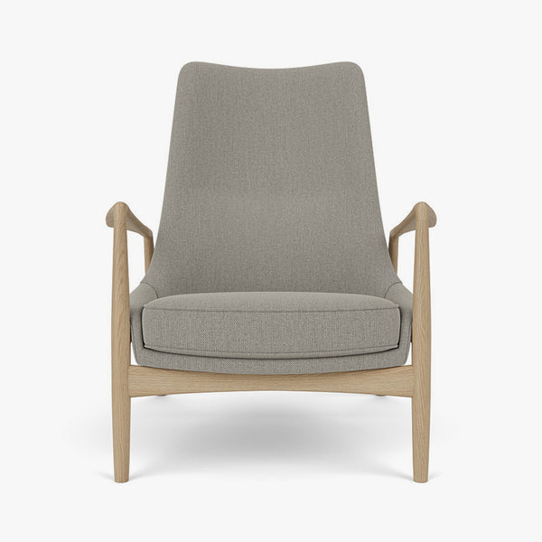 The Seal Lounge Chair, High Back | Beige