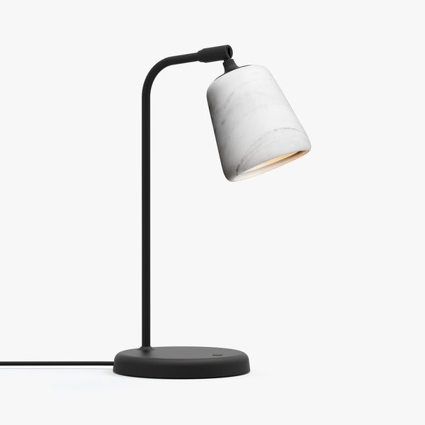 Material Table Lamp | Marble, White