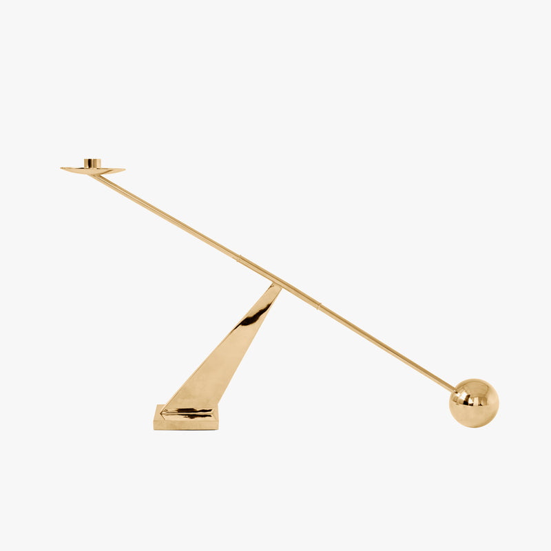 Interconnect Candle Holder | Brass
