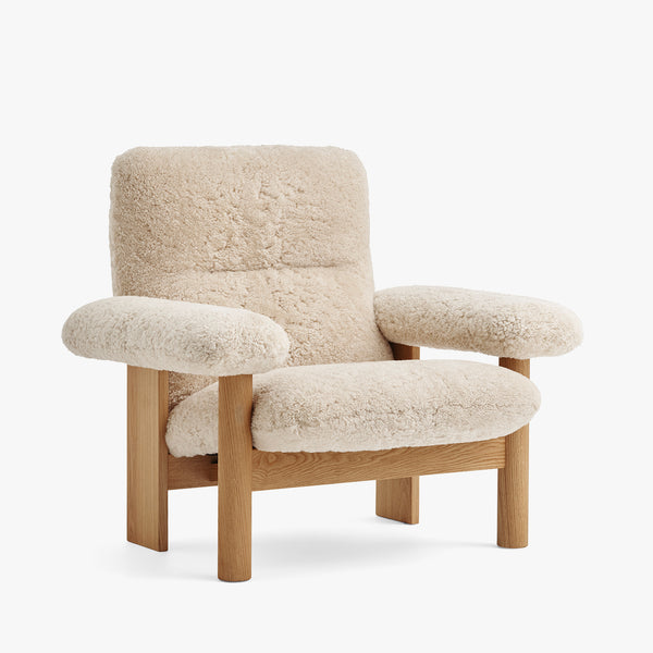 Brasilia Lounge Chair | Sheepskin, Natural