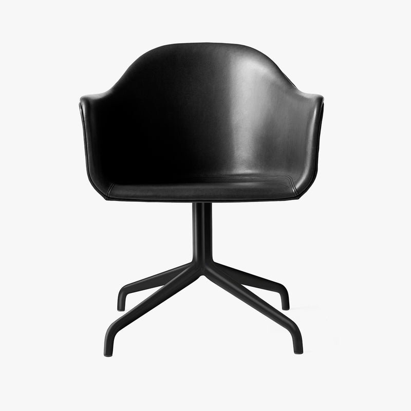 Harbour Chair | Black Leather / Swivel