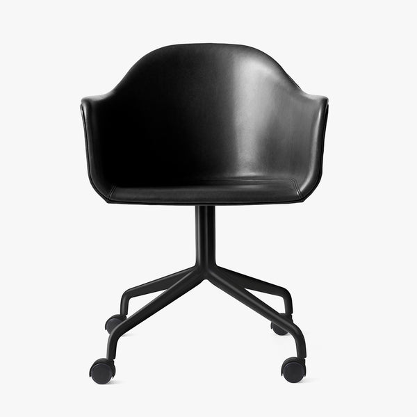 Harbour Chair | Black Leather / Swivel