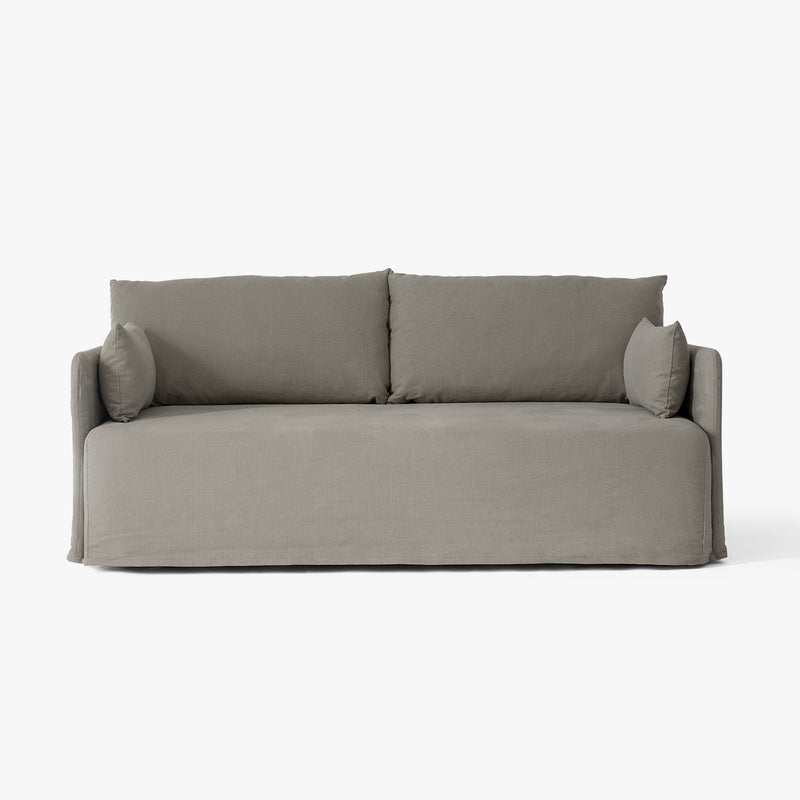 Offset Sofa, 2 Seater, Loose Cover | Poppy Seed