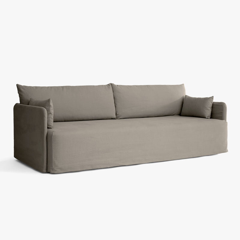 Offset Sofa, 3 Seater, Loose Cover | Poppy Seed