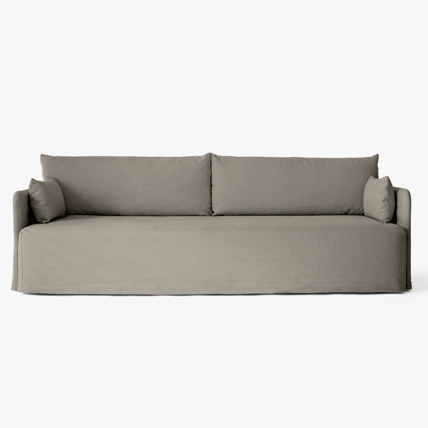 Offset Sofa, 3 Seater, Loose Cover | Poppy Seed
