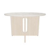 Androgyne Dining Table | Natural Oak / Sand Stone