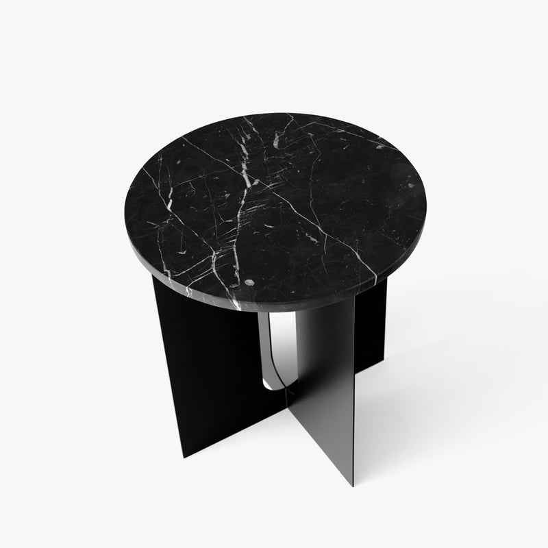 Androgyne Side Table, Ø40 | Black Top