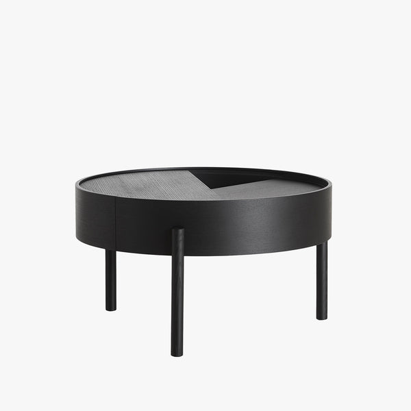 Arc Coffee Table (66cm) | Black Ash