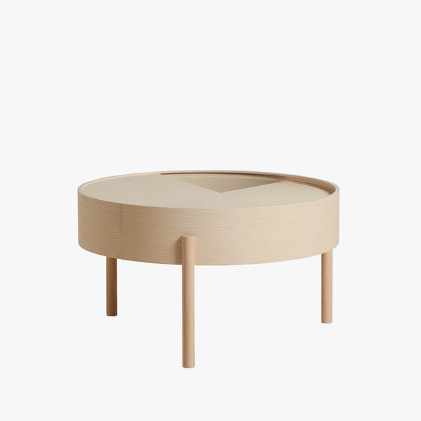 Arc Coffee Table (66cm) | White Ash