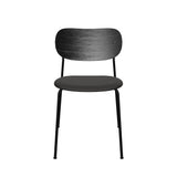 Co Chair | Black Oak / Black Leather