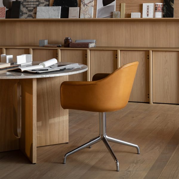 Harbour Chair | Cognac Leather / Swivel