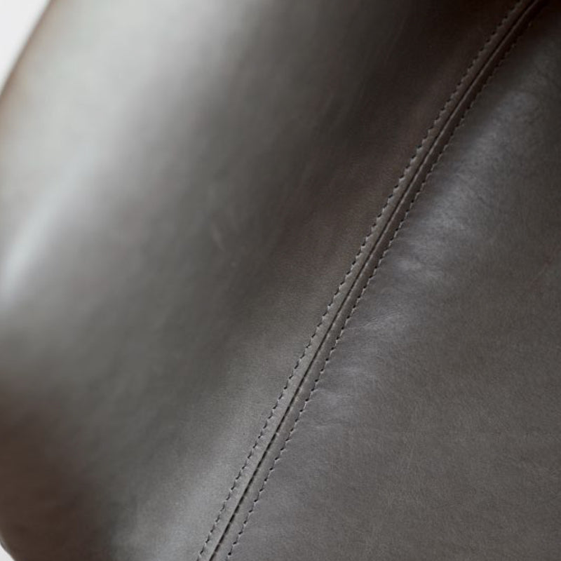Harbour Chair | Black Leather / Black Steel