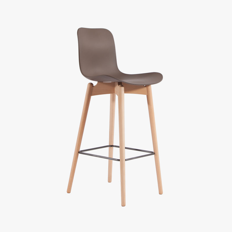Langue Bar Chair - Plastic | Gargoyle Brown (Display Model)