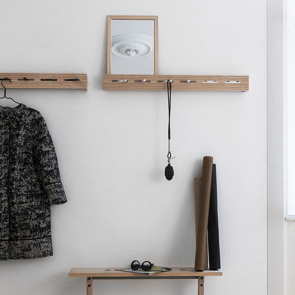 Line-up Wall Rack | White