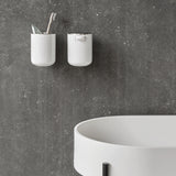 Norm Toothbrush Holder, Wall | White