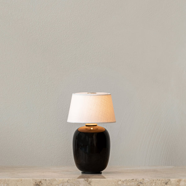 Torso Table Lamp, Portable | Black