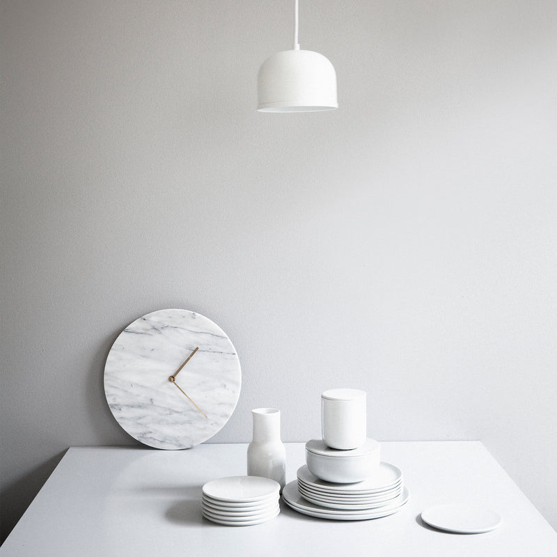 Marble Wall Clock | White