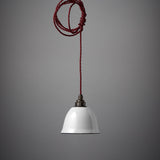 Miniature Bell Enamel Lamp Shade | White