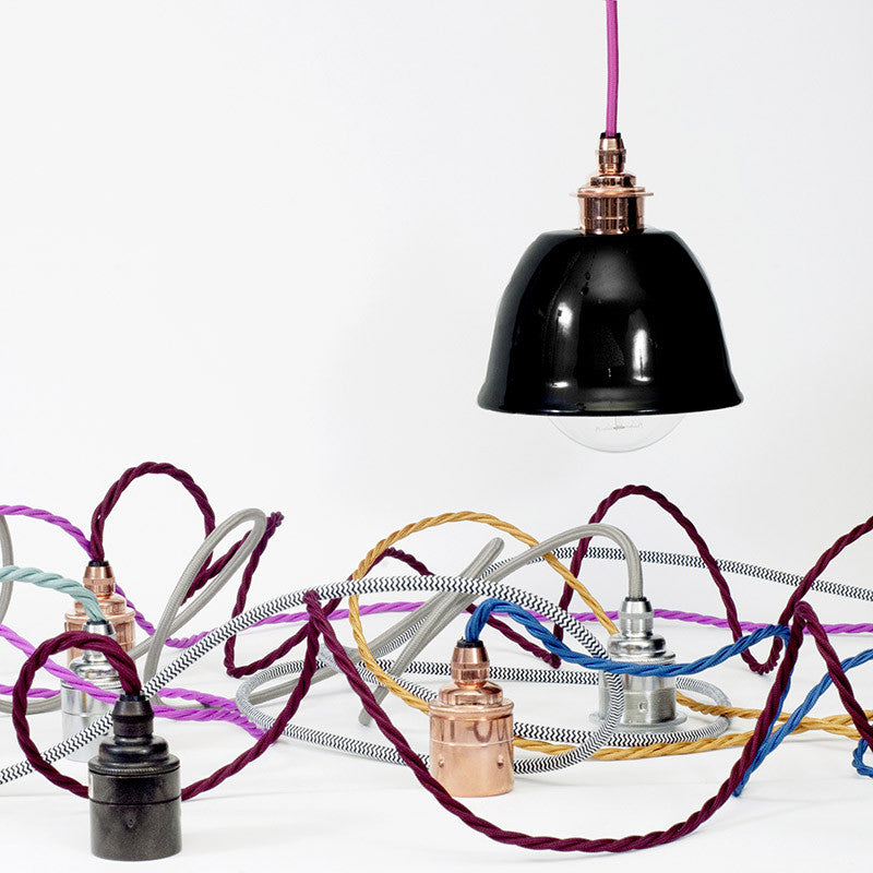 Miniature Bell Enamel Lamp Shade | Black