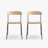 Missing Chair w/o Armrest | Oak (2pcs)