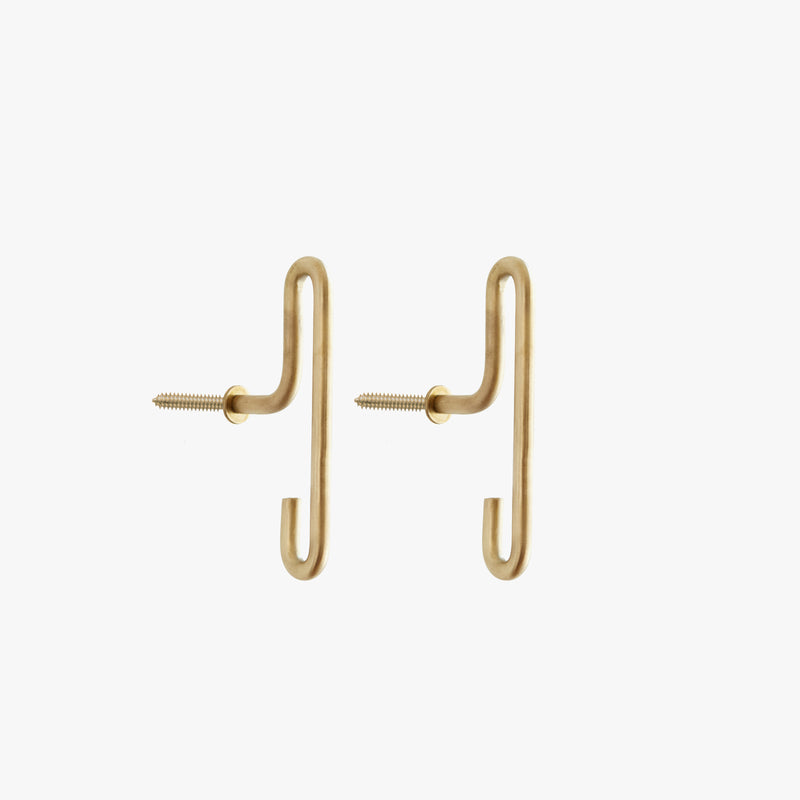 Wall Hook | Brass, Small (x2)