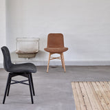 Langue Chair Wood - Upholstered