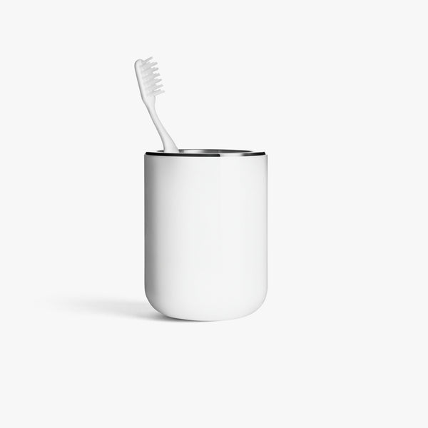 Norm Toothbrush Holder, Wall | White