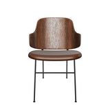 Penguin Dining Chair | Walnut / Brown Leather