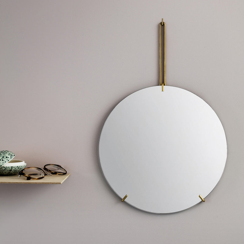 Wall Mirror Ø30 | Brass