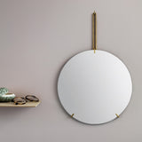 Wall Mirror Ø70 | Brass